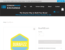 Tablet Screenshot of durafizz.com